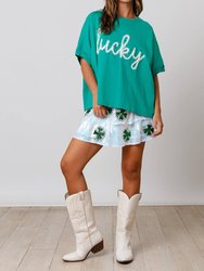 St. Patrick’S Lucky Top In Green