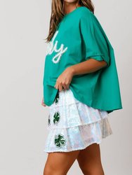 St. Patrick’S Lucky Top In Green