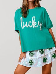 St. Patrick’S Lucky Top In Green