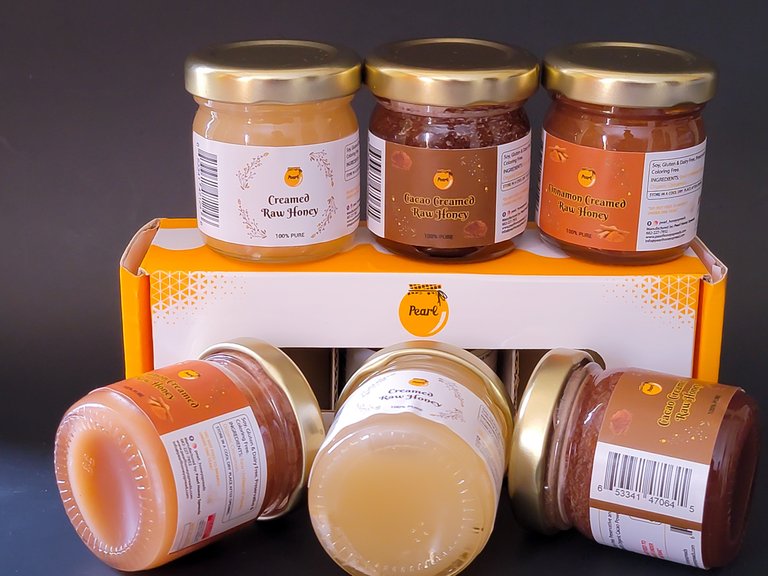 Raw Creamed Honey Mini Trio Set