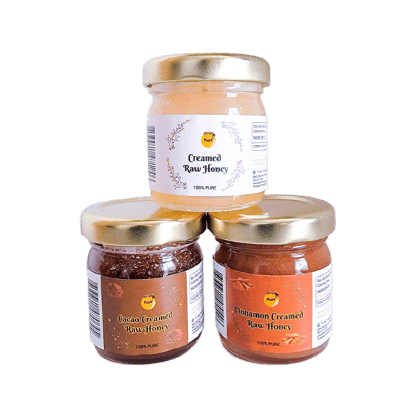 Raw Creamed Honey Mini Trio Set