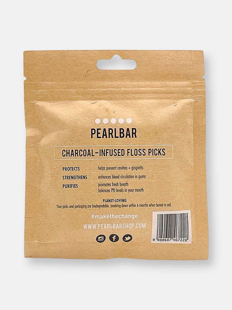 PearlBar Charcoal Infused Dental Flossers