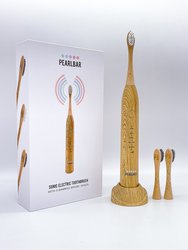 PearlBar Sonic Electric Toothbrush & 3 Bamboo Brush Heads