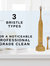 PearlBar Sonic Electric Toothbrush & 3 Bamboo Brush Heads