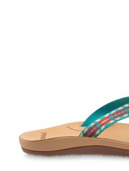 Carico Lake Flip Flop Sandal In Turquoise