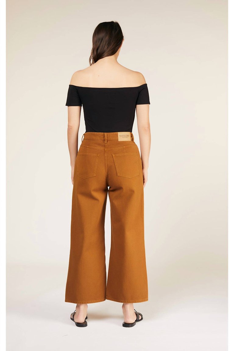 Ariel Twill Trousers In Hazelnut