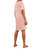 Mari Linen Tunic Dress In Cameo Pink