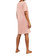 Mari Linen Tunic Dress In Cameo Pink