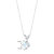 14 Karat White Gold Cushion Cut Created Opal Pendant