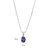 14 Karat White Gold Tanzanite Diamond Pendant Oval Shape 2 Carats