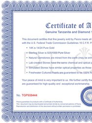 14k White Gold Tanzanite Diamond Tear Drop Pendant