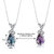 Alexandrite Pendant Necklace 14 Karat White Gold Pear