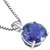 Alexandrite Pendant Necklace 14 Karat White Gold Round