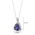 Alexandrite Pendant Necklace Sterling Silver Pear
