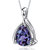 Alexandrite Pendant Necklace Sterling Silver Pear - Sterling silver