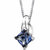 Alexandrite Pendant Necklace Sterling Silver Princess - Sterling Silver