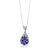 Alexandrite Pendant Necklace Sterling Silver Round