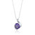 Alexandrite Pendant Necklace Sterling Silver Round