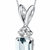 Aquamarine Pendant Necklace 14 Karat White Gold Emerald Cut