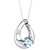 Aquamarine Sterling Silver Slider Pendant Necklace - Sterling silver