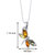 Baltic Amber Butterfly Pendant Necklace Sterling Silver Multiple Colors