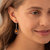 Baltic Amber Dangle Earrings Sterling Silver Cognac Tear Drop