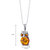 Baltic Amber Owl Pendant Necklace Sterling Silver Multiple Color