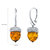 Baltic Amber Sterling Silver Acorn Drop Earrings