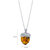 Baltic Amber Sterling Silver Acorn Pendant Necklace