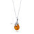 Baltic Amber Sterling Silver Bee Pendant Necklace