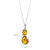Baltic Amber Sterling Silver Cat Pendant Necklace