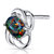 Black Opal Earrings Sterling Silver Oval Shape