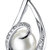 Freshwater Pearl Pendant Necklace Sterling Silver Button 8 Mm