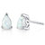 Opal Stud Earrings Sterling Silver Pear Shape 1.5 Carats - .925 Sterling Silver