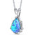 Powder Blue Opal Stala Pendant Necklace Sterling Silver - Sterling Silver