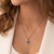 Swiss Blue Topaz Pendant Necklace Sterling Silver Heart 3 Carat