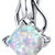 White Opal Pendant Necklace Sterling Silver Princess