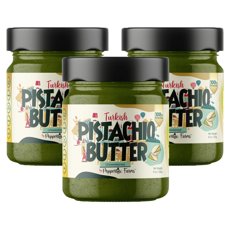 Turkish 100% Pistachio Butter - Unsweetened (30 Day Stock)