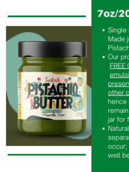 Turkish 100% Pistachio Butter - Unsweetened (30 Day Stock)