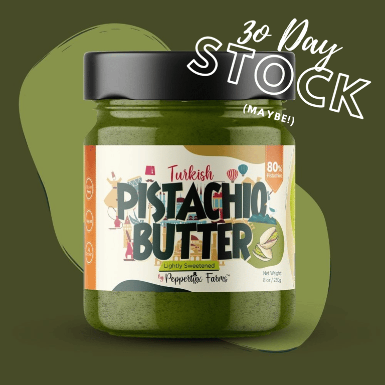 Turkish 80% Pistachio Butter - The Original (30 Day Stock)