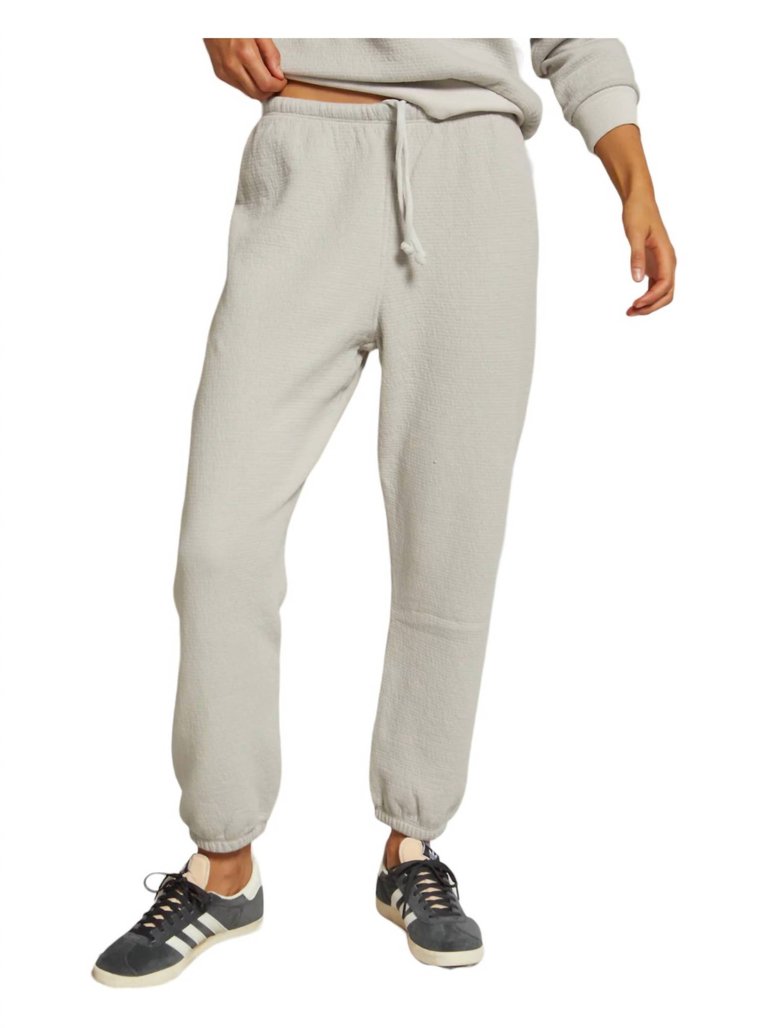 Jones Military Thermal Drawstring Jogger In Chalk - Chalk