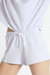 Layla Sweat Shorts In White - White