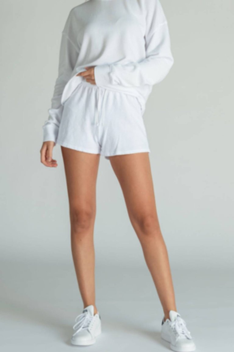 Layla Sweat Shorts In White