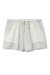 Lou Reverse Pocket French Terry Short In Heather Grey - Heather Grey