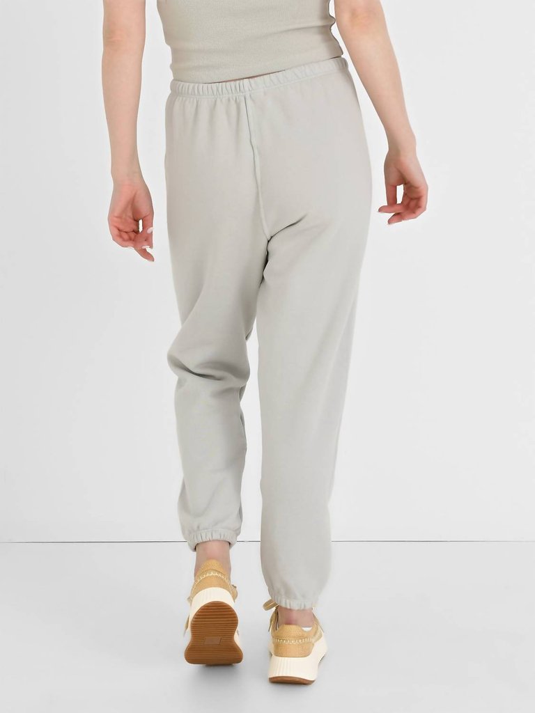 Stevie Fleece Sweatpant In Chalk