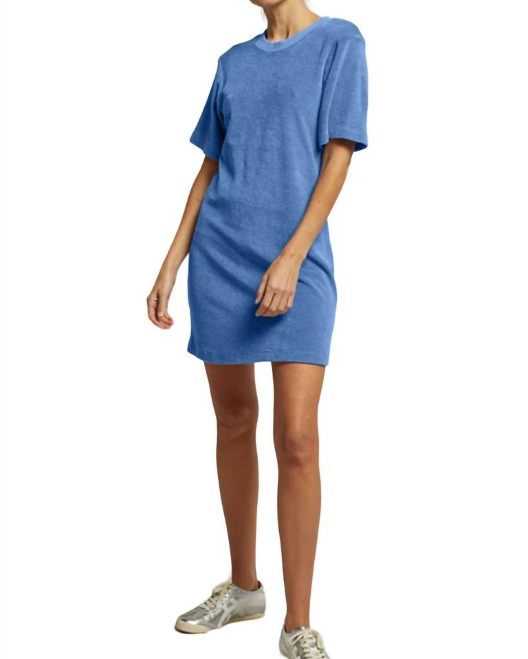 Tee Shirt Dress In Blue - Blue