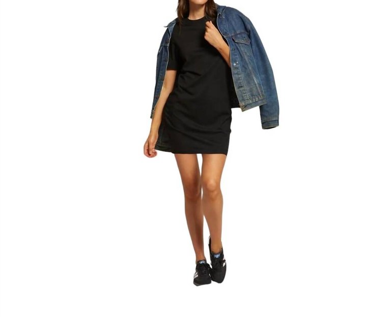 Tiegan Mini Dress In Black - Black