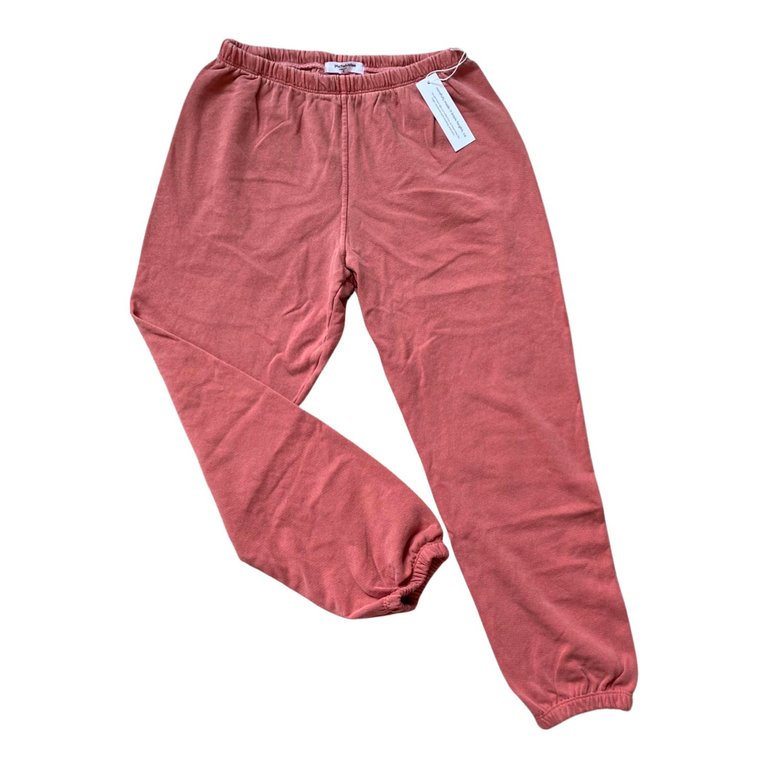 Women's Johnny French Terry Slouchy Jogger In Poppy - Poppy