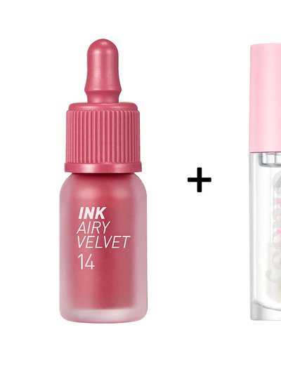 Peripera Ink The Airy Velvet [#14] + Ink Glasting Lip Gloss [#1] product
