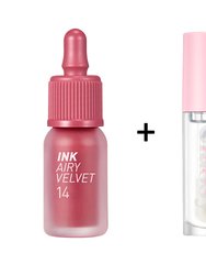 Ink The Airy Velvet [#14] + Ink Glasting Lip Gloss [#1]